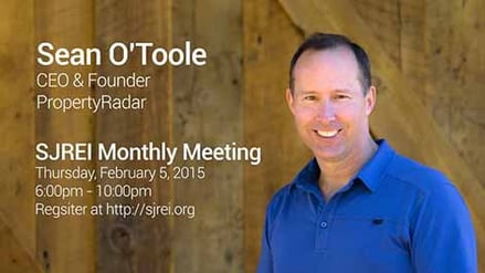 Sean OToole Speaking At SJREI Monthly Meeting