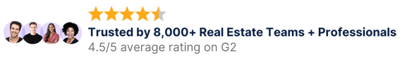 Trusted by 8,000+ Real Estate Teams + Professionals