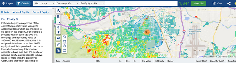 A heatmap of sudden property price increases can help you pinpoint motivated sellers - people who stand to gain a large cash payout if they sold now!