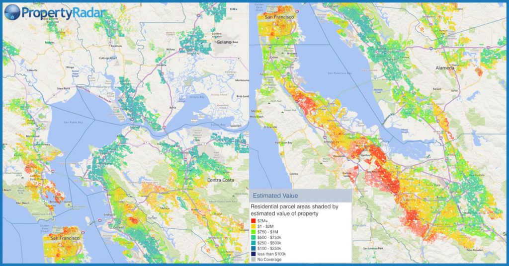San Francisco Bay Area Property Value Heatmaps