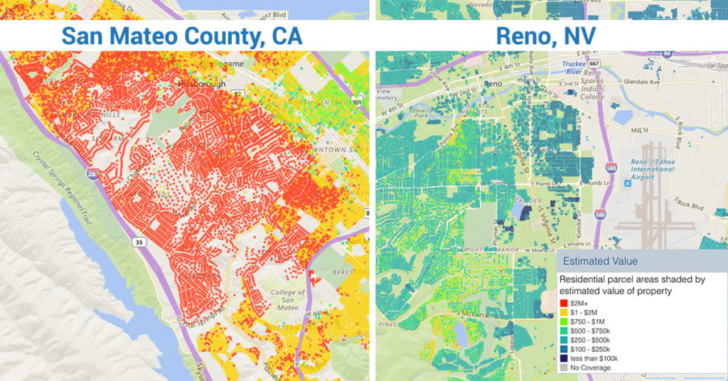 San Mateo vs. Reno Heatmaps