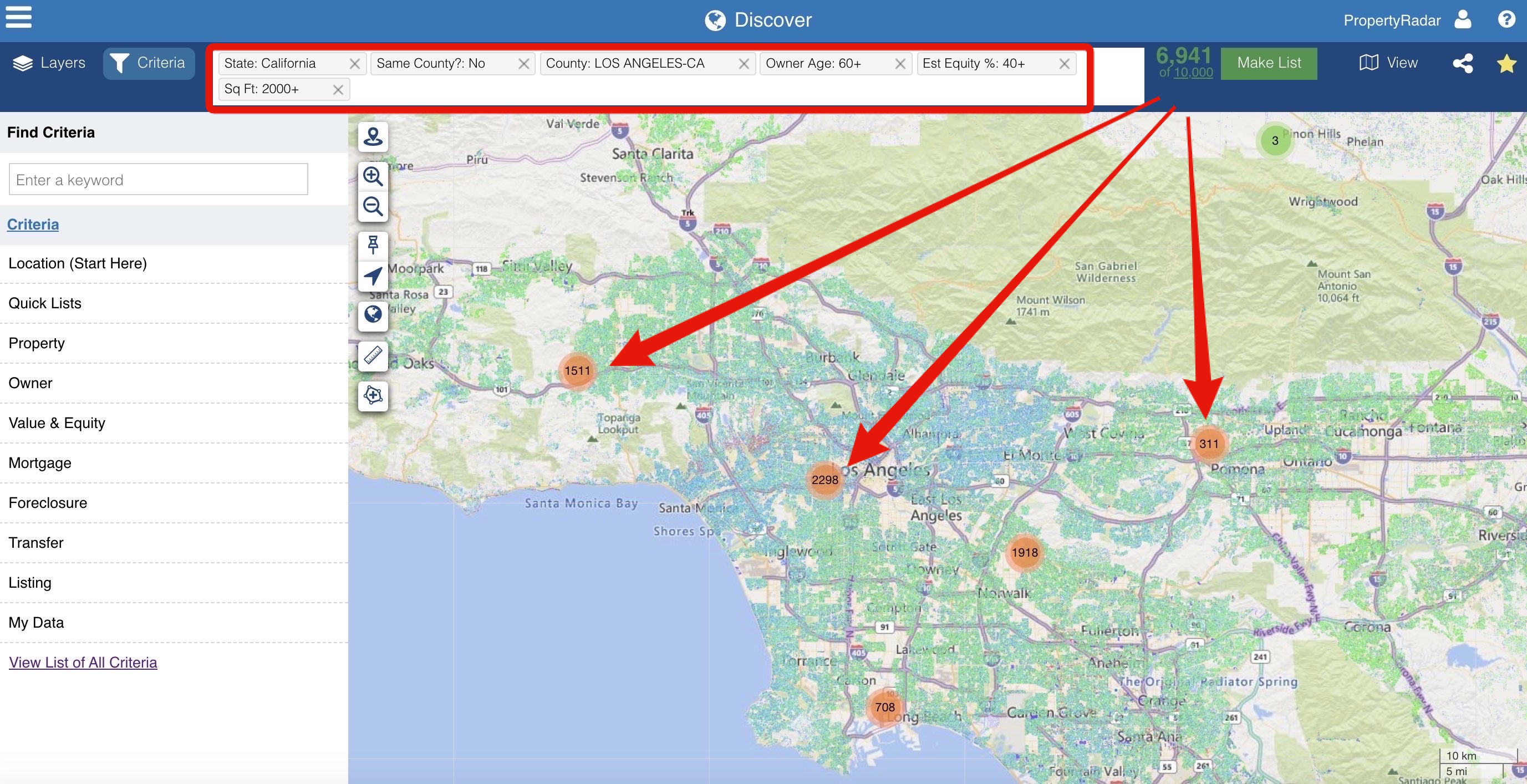 Addressable integration with PropertyRadar for real estate investors