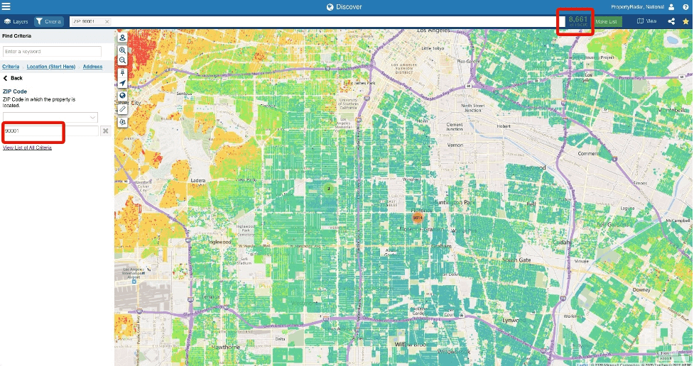 Find solar leads by heatmap