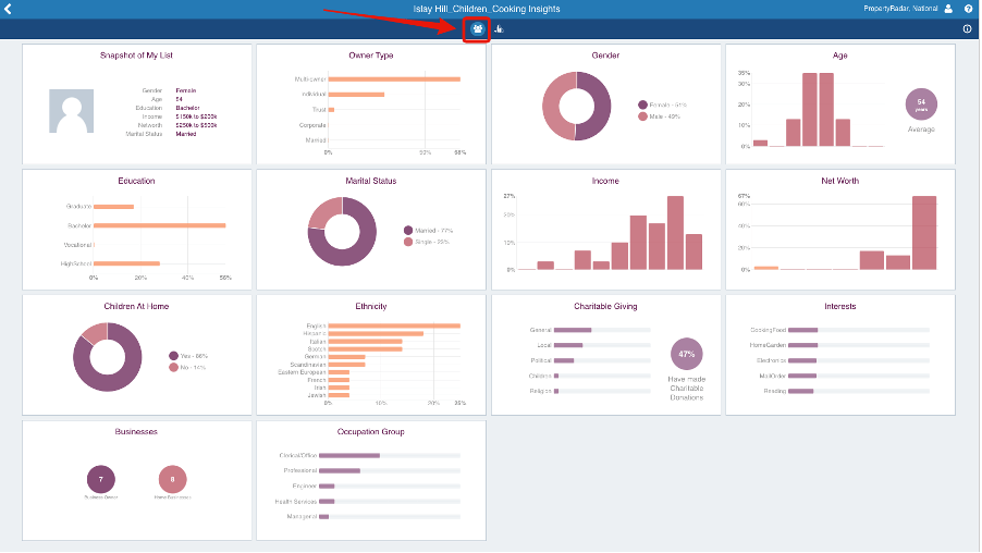 real estate farming lists with property owner insights