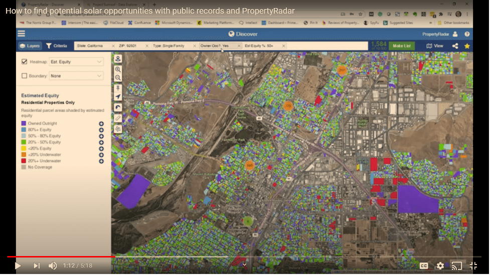 Generate solar leads by adding property criteria with PropertyRadar