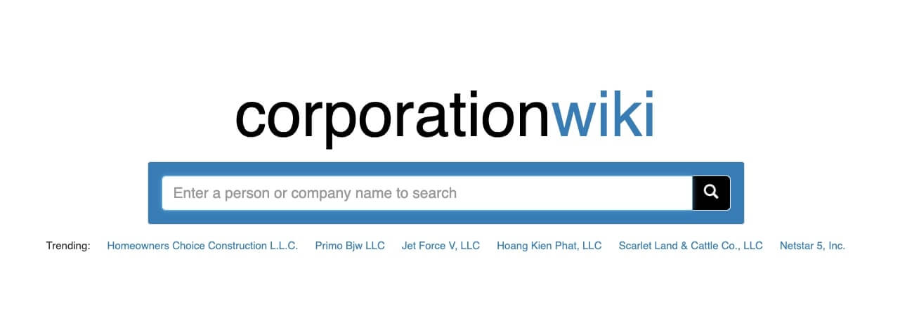 Use CorporationWiki to find owner of LLC